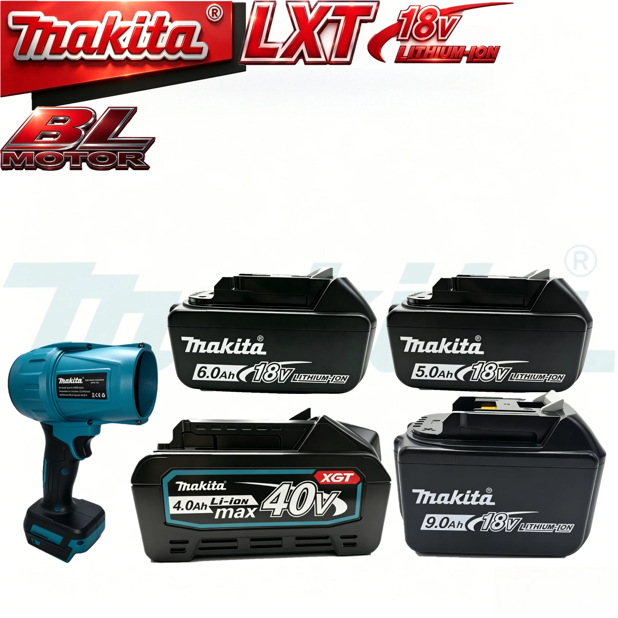 

Original Makita 18V 6.0Ah Battery BL1860B LXT Lithium Ion 5.0Ah 9.0Ah Optional with 18V BL Motor Brushless Blower Power Tools