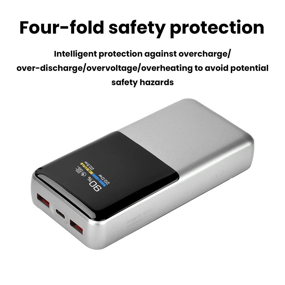 22,5W Schnelllademodul PD QC TFT Farbdisplay DIY Powerbank-Kit 3,7V Li-Ionen-Akku Vierfacher Sicherheitsschutz – Detail 16