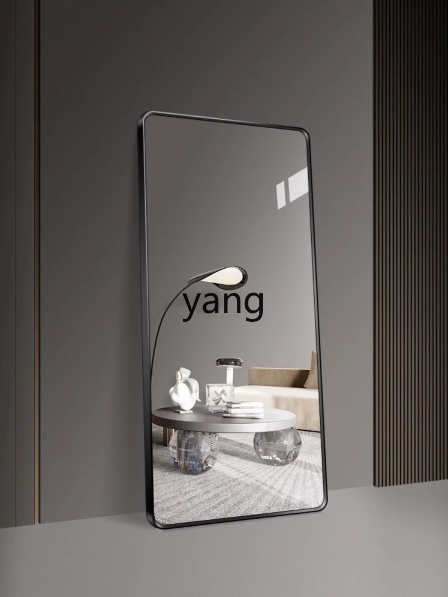 L'm'm Full Body Wall-Mounted Full-Length Mirror Wall-Mounted Glass Slimming High-Looking Floor Mirror