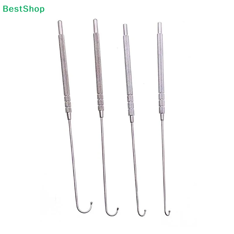 ★Pet Spay Snook Hook Animal Ovaries Removal Hook Vet Ovariectomy Dogs Cats Surgical Instruments Ball Type 6mm 8mm 10mm 12mm