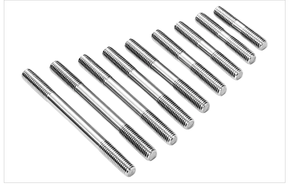304 Edelstahl Doppelendbolzen, Doppelkopf-Gewindestange, Bolzen, Schraube M6 M8 M10 M12 M14 M16 GB901 – Detail 8
