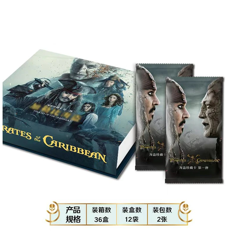 Pirates of the Caribbean Collect cards Film and television peripheral collectible cards holiday gift collectibles