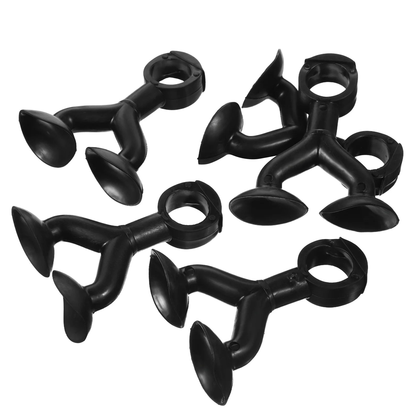 

5Pcs Dual Suction Cup Silicone Door Stoppers No-Drill Wall Protectors for Rv Bathroom Kitchen Anti-Collision Door Handle Pads