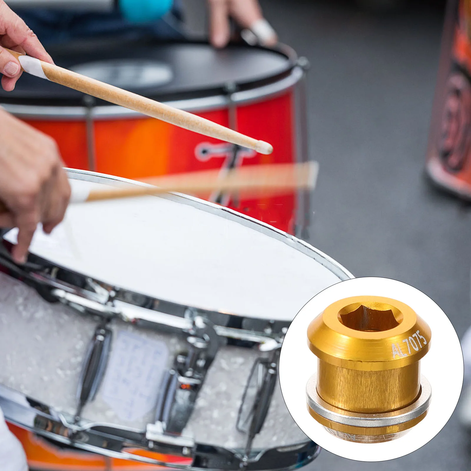 

Air Hole for Drums Snare Accessory Percussion Musical Aluminum Alloy Bass