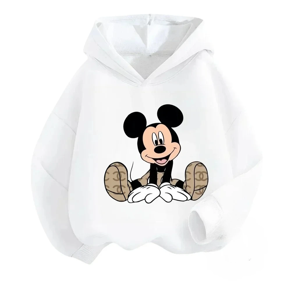 Autumn fashion children's hoodies Disney Mickey Mouse printed children's hoodies casual and fashionable children's tops