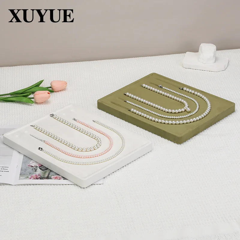 Advanced Minimalist Trays Pearl Necklace U-shaped Bead Trays Design Storage Exclusive Use Nice Home Decor Plateaux ZY40TP