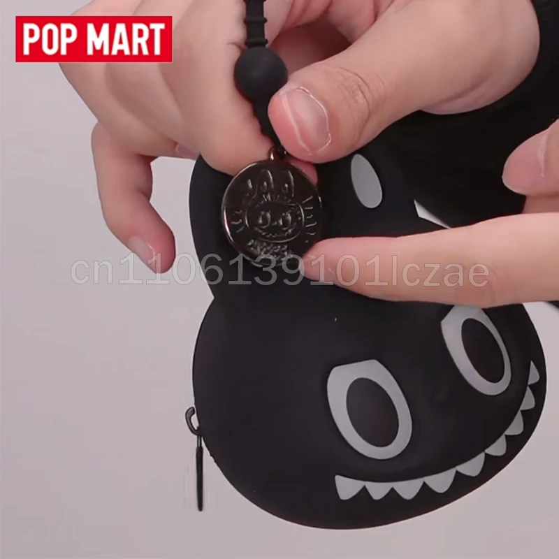 

POP MART 10th Anniversary THE MONSTERS LABUBU Silicone Earphone Pouch Portable Cartoon Storage Bag For Headphones Small Items