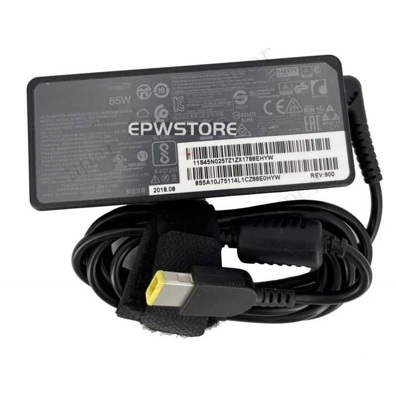 

S+ 20V 65W Type-C AC Adapter For Lenovo Yoga 7i 82YL0005US 20V 3.25A Power Supply