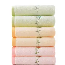 Absorbent Bamboo Fiber Towel for Adults, Household Hand Towel, Cotton, 78x39cm