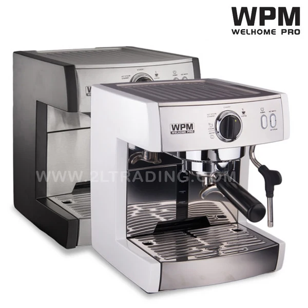 ماكينة اسبريسو نصف أوتوماتيكية WPM ، ماكينة سوداء للمنزل جيدا ،