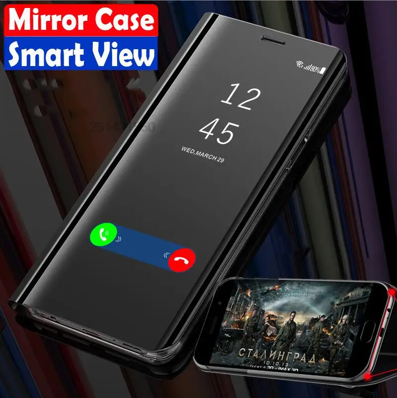 Smart Mirror Case For Samsung Galaxy A30s A10s A20s A50s A70s A20e Book Cases For Samsun M30s A 30s 50s 20s 10s Coque Cases