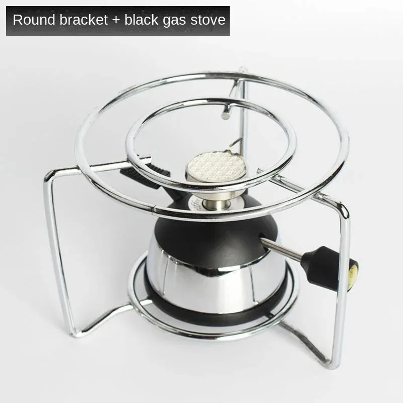 Portable Windproof Butane Gas Camping Stove with Stand for Tabletop Siphon Coffee Cooking