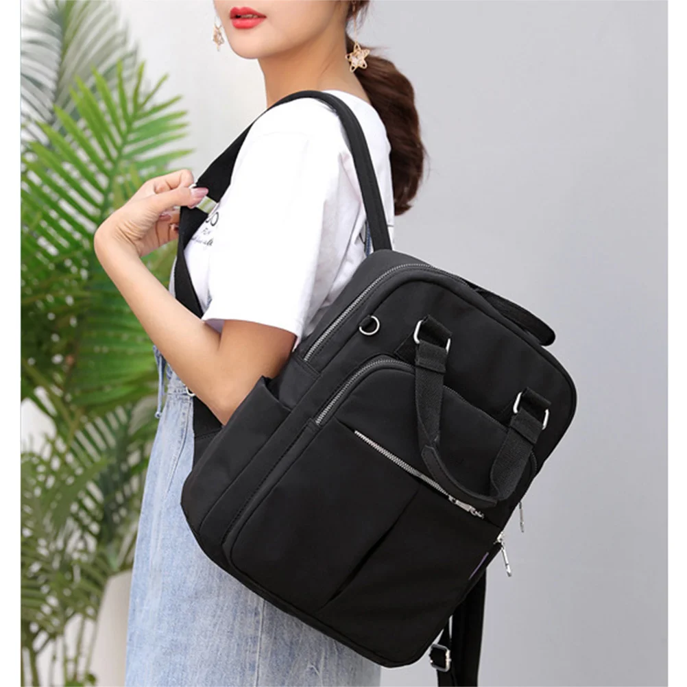 حقيبة ظهر للشحن ذات سعة عالية للكمبيوتر المحمول، منفذ USB، خفيفة الوزن ومقاومة للماء، حقيبة مدرسية للأعمال للرجال والنساء