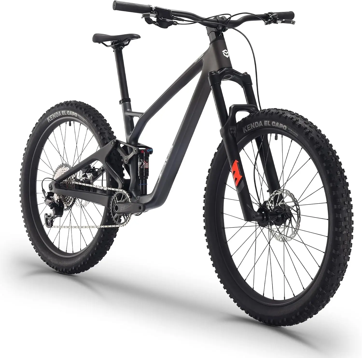 Bicicleta de Montaña con Suspensión Trasera de Fibra de Carbono, Bicicleta Todoterreno para Carreras con Horquilla Delantera de Suspensión Premium
