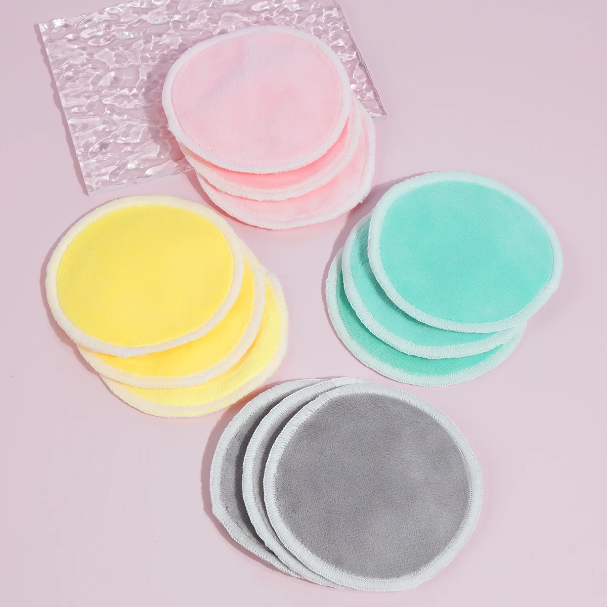 Maange 12 stücke Make-up Entferner Pads wieder verwendbare Baumwolle Bambus faser wasch bar Handtuch Gesichts pflege Hautpflege Runden Pad Reinigungs werkzeuge