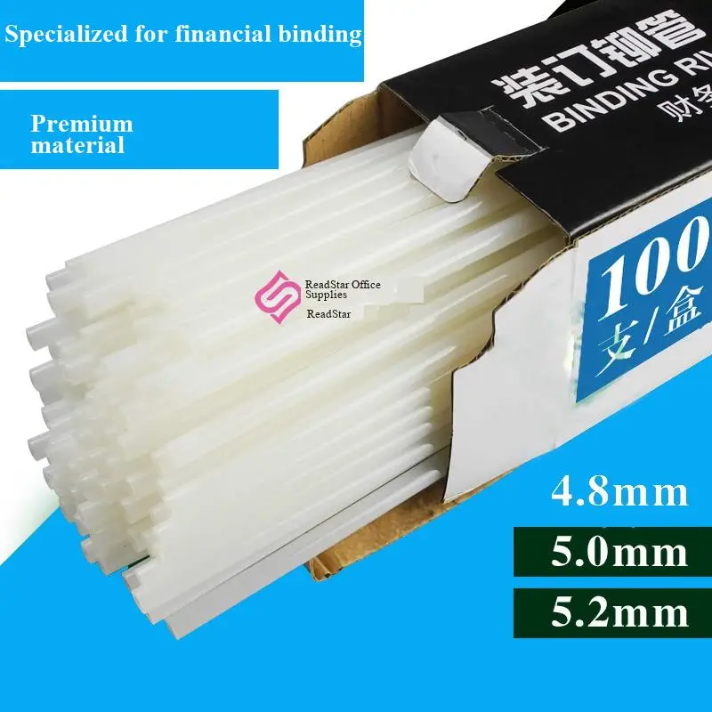 100 PEZZI/SCATOLA Tubi di rivettatura in nylon bianco ReadStar PA 4.8/5.0/5.2/5.5/5.8/6.0mm per macchine di rivettatura e legatura - Fornitori di tubi in nylon