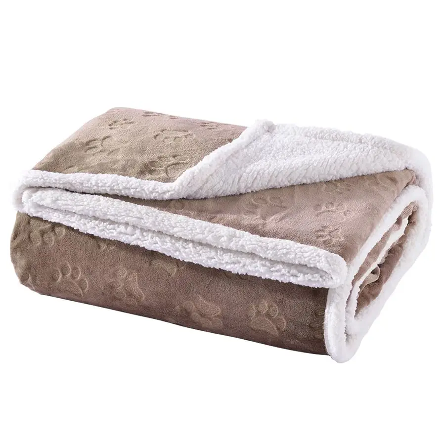 

Пледы для больших собак, водонепроницаемые одеяла для кошек, моющиеся пледы из шерпа-флиса для щенков, мягкие плюшевые двусторонние защитные покрывала