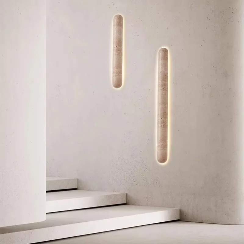 Nordic minimalist LED linear wall lamp for living room, bedroom, study and staircase