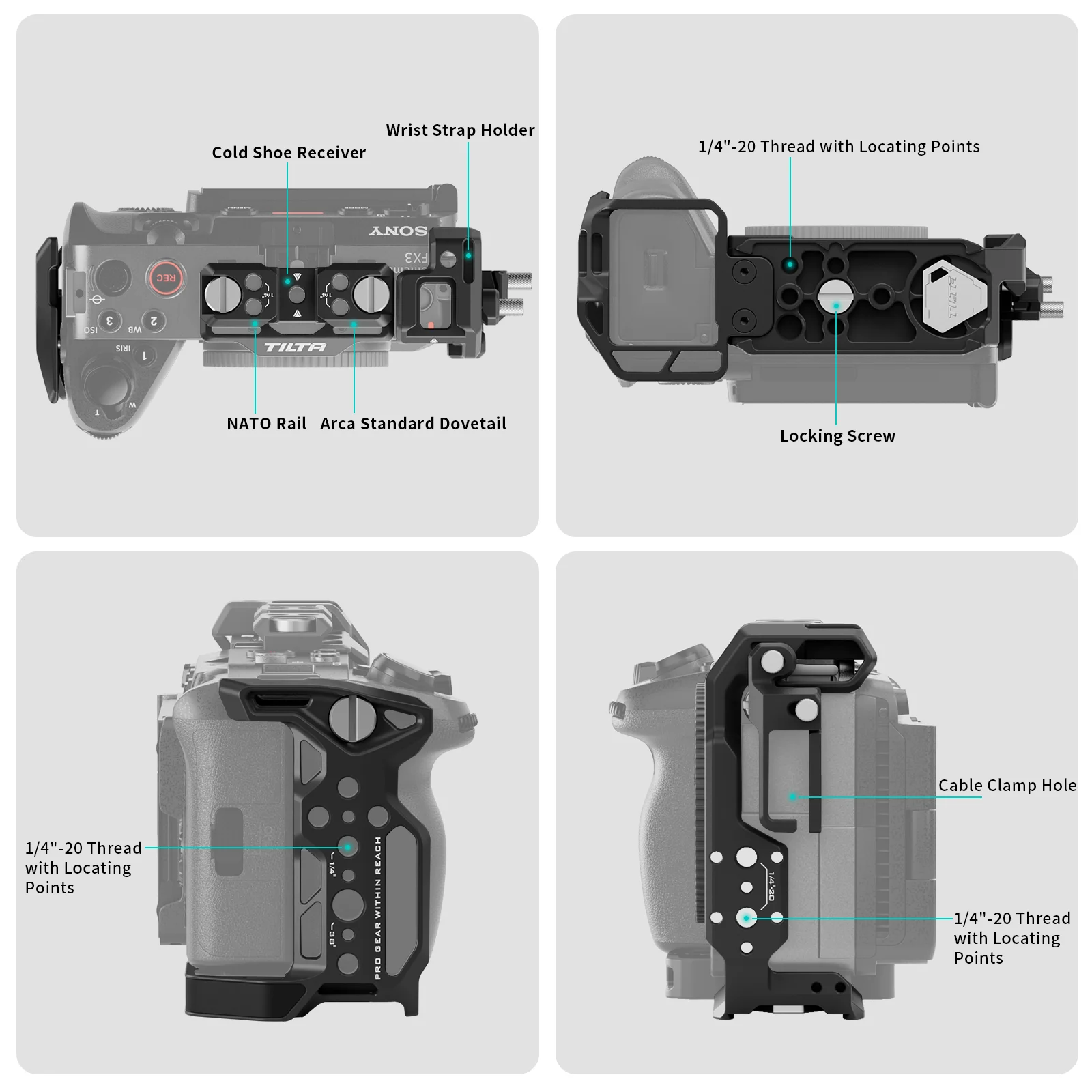 NEW TILTA TA-T16-FCC Sony FX3 FX30 Camera Cage Armor Full Cage Body Surround Tactical Suit Anti Scratch Full RIG