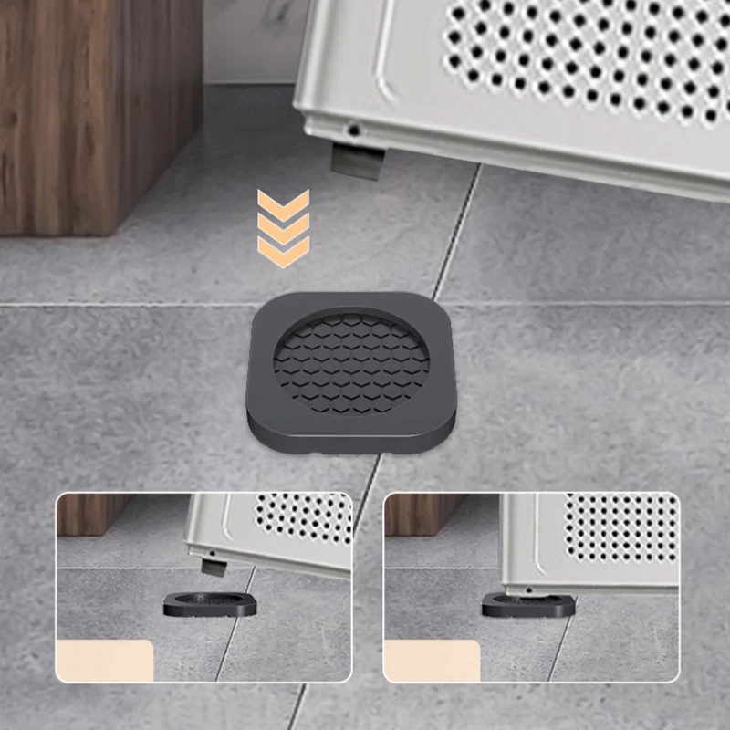 4PCS Universal Square Anti Vibration Pads Washing Machine Foot Mat Refrigerator Protect Foot Base Furniture Holder Accessories