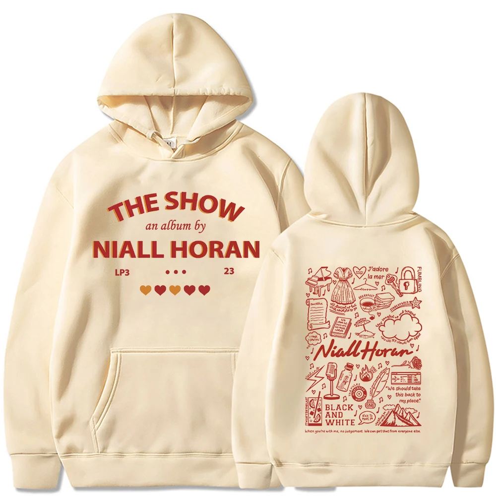 Niall Horan The Show Live On Tour 2024 Merch Hoodie Women Man Pullover Long Sleeve Tops Streetwear Unisex