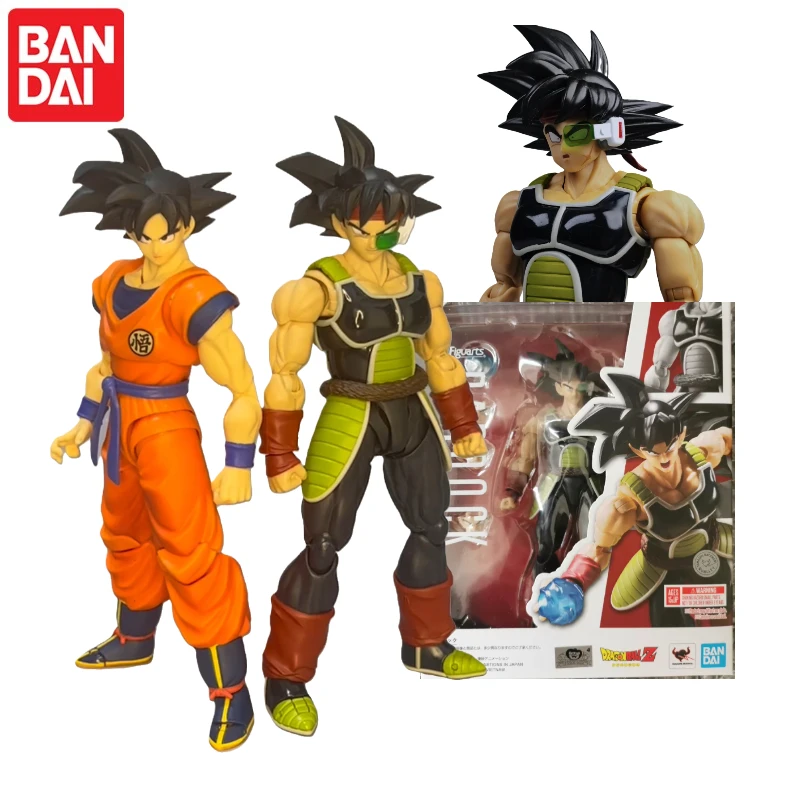 

In Stock! Original Bandai S.H.F Dragon Ball Z Goku's Father Bardock Saiyan Lower Level Warrior Action Anime Figurine Models Toys