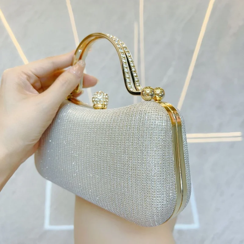 Новые женские сумки Сверкающая сумка Сумки для банкета Сумка для платья Свадебная сумка Сумка для вечеринки Маленькая квадратная сумка Женская сумка Сумка для подмышек