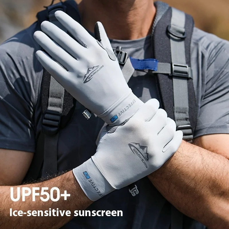 

Summer sun protection gloves for men and women UV proof outdoor sports cycling fitness gloves for non-slip fingers touch screen