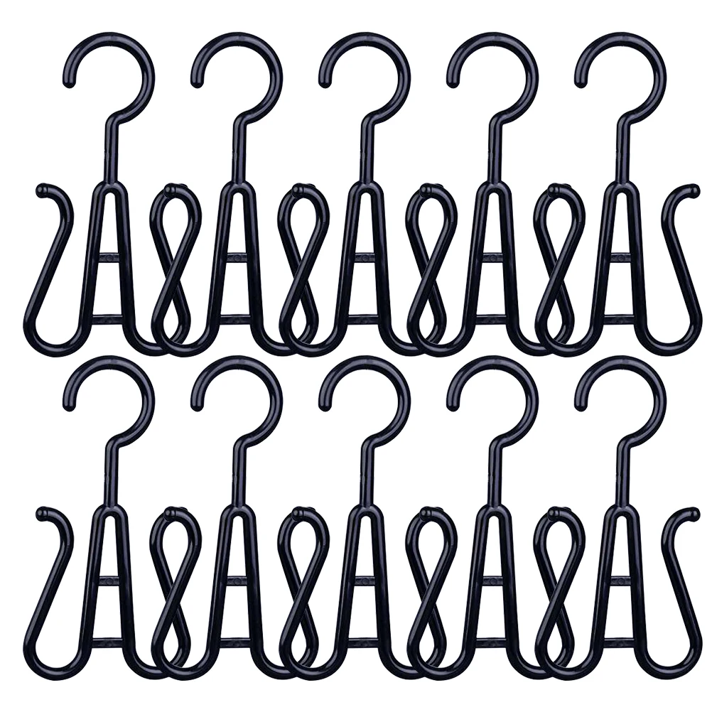 

10pcs Shoe Hanger Hooks for Slippers Drying Rack Organizer Storage Plastic Strong Lightweight Smooth Surface