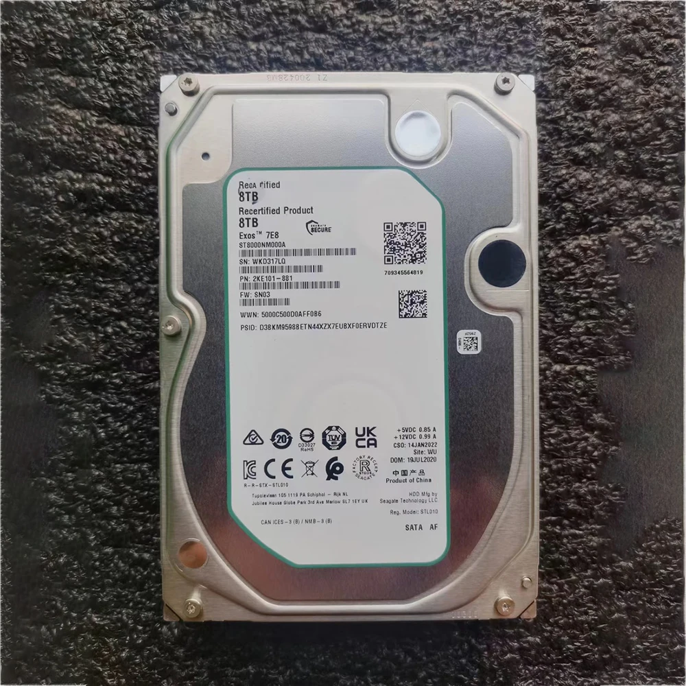 Disco duro Seagate de 8TB, 3,5 ", SATA, ST8000NM017B, ST8000NM000A, NM0055, NM000A