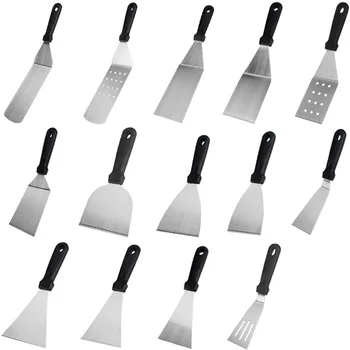 Stainless Steel BBQ Griddle Spatula & Scraper 1