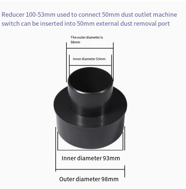 Woodworking Dust Collector Vacuum Cleaner Conversion Connector Interface 32/35/38/40/100mm Converter Takeover