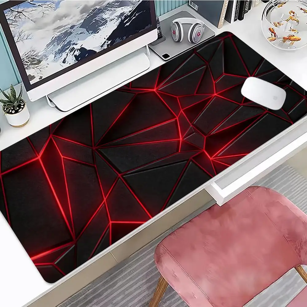 

‘HYBXXC’ XXL 3D Cool Geometry Mouse Pad Large Computer Rug Office Table Mat 90x40cm Rubber Anti-slip Gaming Keyboard Desk Pads