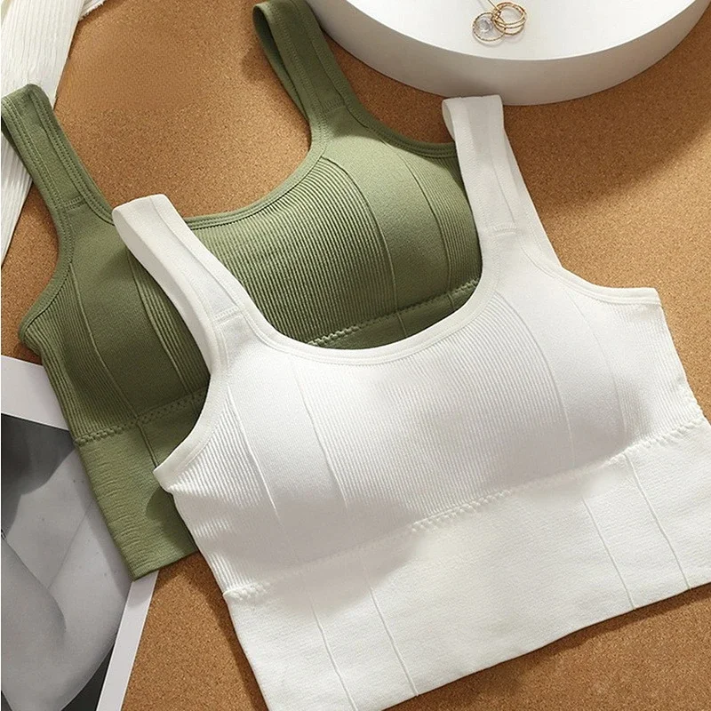 Women\'s No Steel Ring Gathered Sports Underwear Summer New Breathable Inner and Outer Wear Vest Sports Top Woman Gym Sport Bra