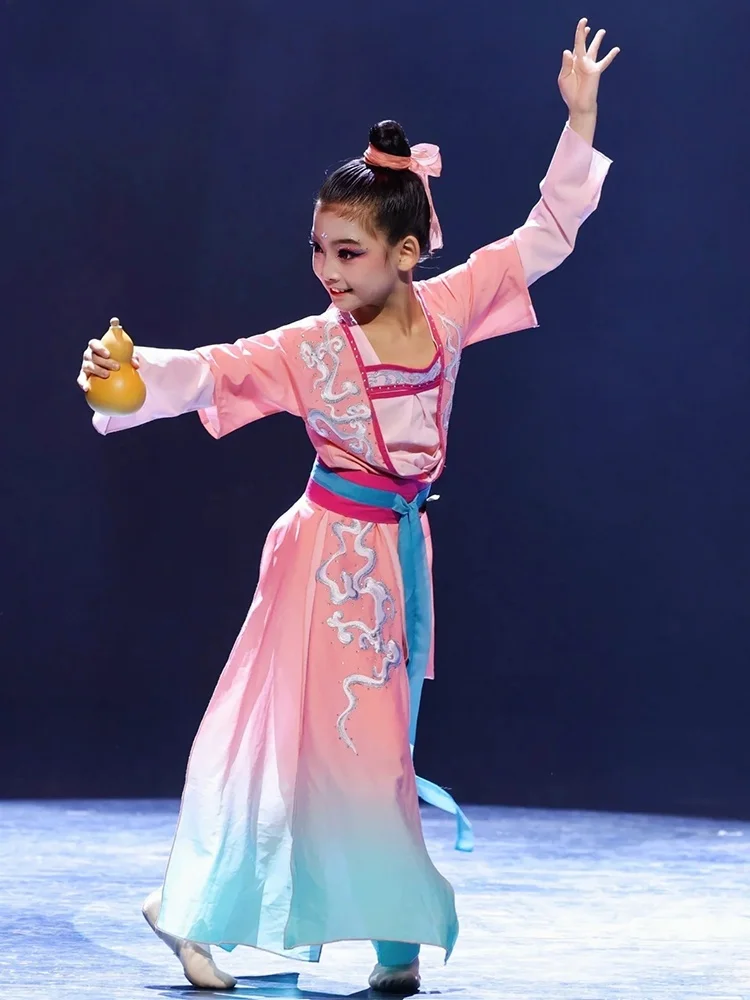 

Новый детский костюм для классического танца: наряд для выступлений, танцевальный костюм «Пьянящий цветок», балетный костюм для девочек для художественных экзаменов