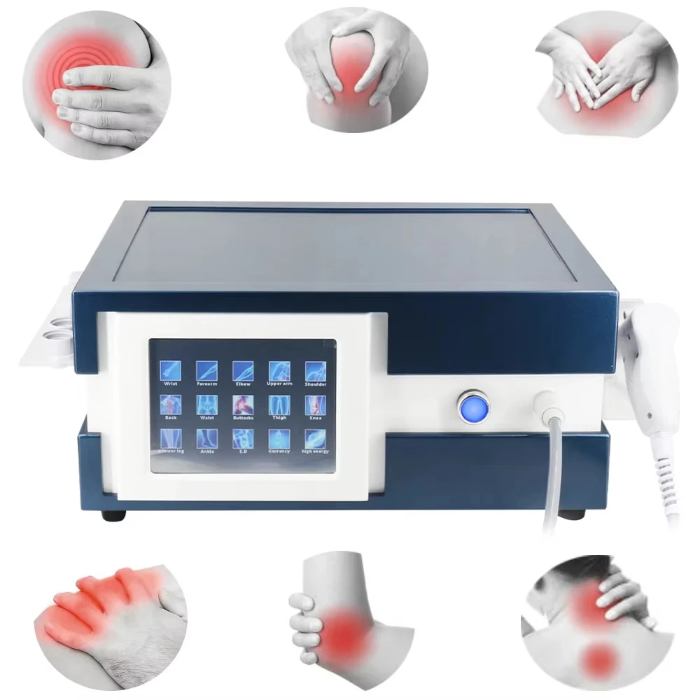 12Bar Shockwave Therapy Machine 6 Probes Extracorporeal Pneumatic Shock Waves Tennis Elbow ED Pain Relief BodyRelax Massager cho