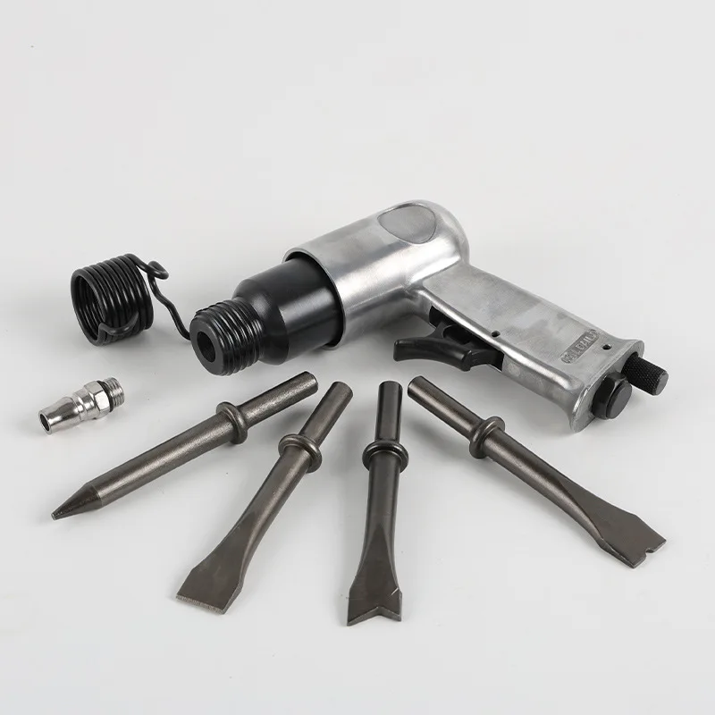 Industrial Straight Type Pneumatic Hammer Tool Shovel Hammer With Toolbox Wind Tool Pick Rust Remover Head Chisel Pneumatic Tool