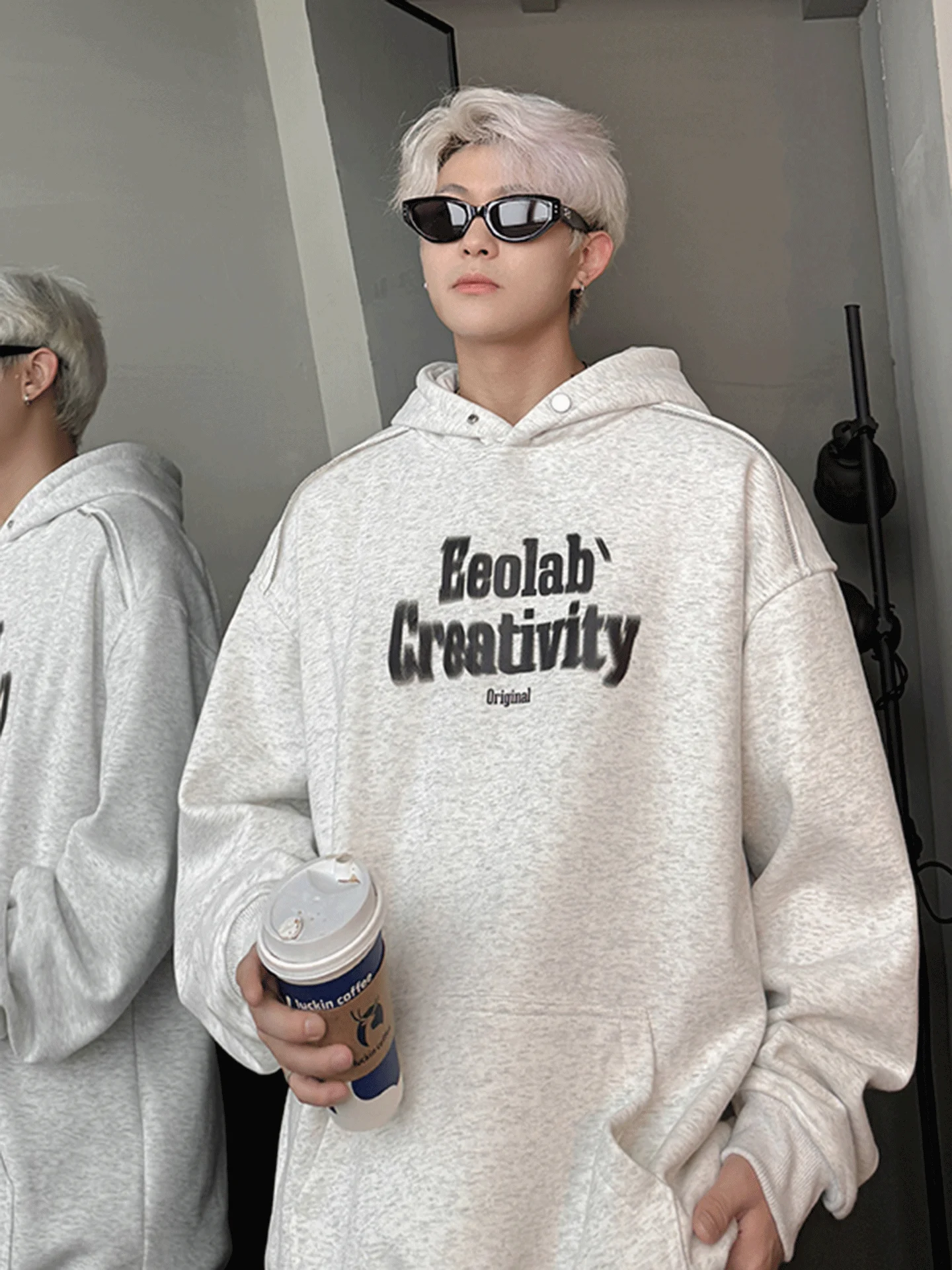 

Мужская толстовка American High Street Sle с принтом, оверсайз, весна-осень, повседневная, с длинными рукавами, из полиэфирного волокна