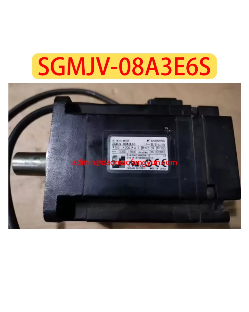 Genuine original SGMJV-08A3E6S Used Servo Motor SGMJV 08A3E6S，Fast shipping