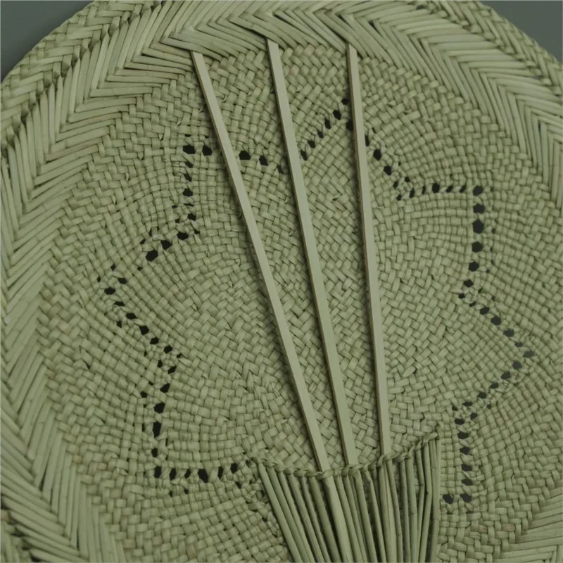 Hand Woven Fan Summer Vintage Baby Mosquito Repellent Ancient Style Fan Chinese Style Hand Cranked Style Grass Weaving Fan ZI688