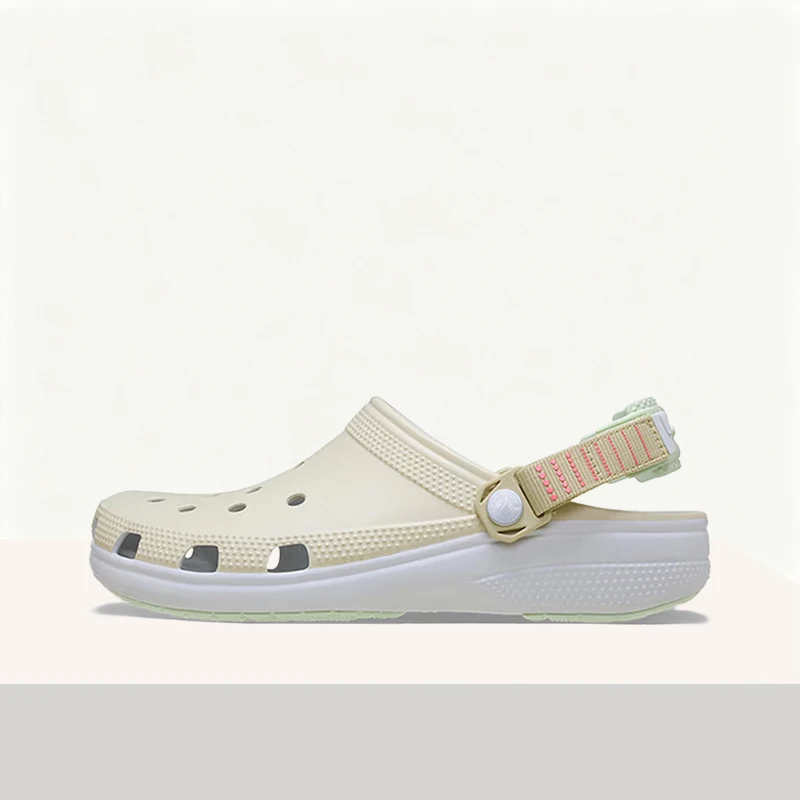 Crocs Classic Clog Off-White Casual Comfortable Cushioned Soft Highly Flexible Slip-On Unisex Clog 211287-2Y2