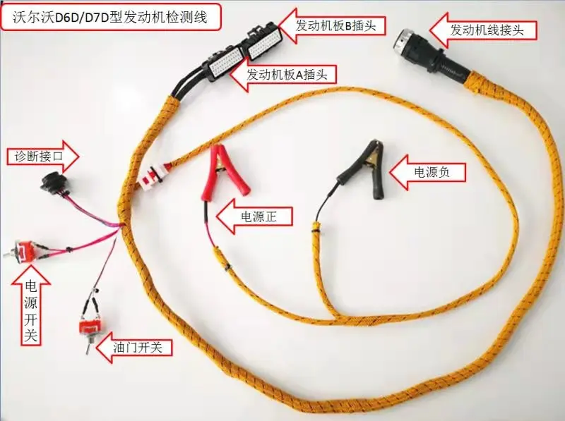 

For Excavator Parts Volv EC210B 240B Volv D6D D7D D6E D7E Engine Start Test Line