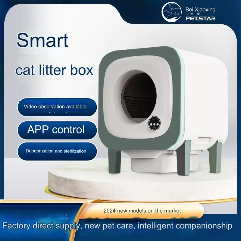 kattentoilet automatisch Smart Snel zelfreinigend kattentoilet Automatische APP Afstandsbediening automatische kattenbak