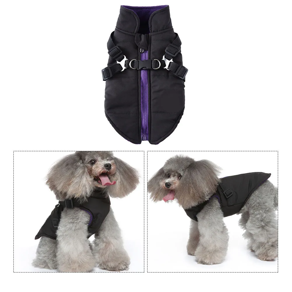 

Dog Strap Jacket Pet Apparel Clothes Winter Jackets Cute Keep Warm Puppy Costumes