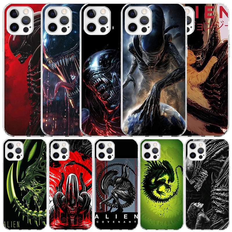 Phone Cases That Fit Iphone 16E - Capa Macia Estampada Cool A-Alien X-Xenomorph