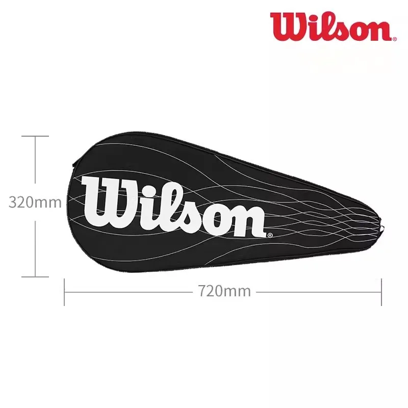 Wilson กระเป๋าเทนนิสของแท้, ถุงคลุมกระเป๋าแร็กเกตเทนนิสน้ำหนักเบาทุกวันกระเป๋ากีฬาสะพายไหล่เดี่ยวกระเป๋าแร็กเก็ตของศาลแบบพกพา