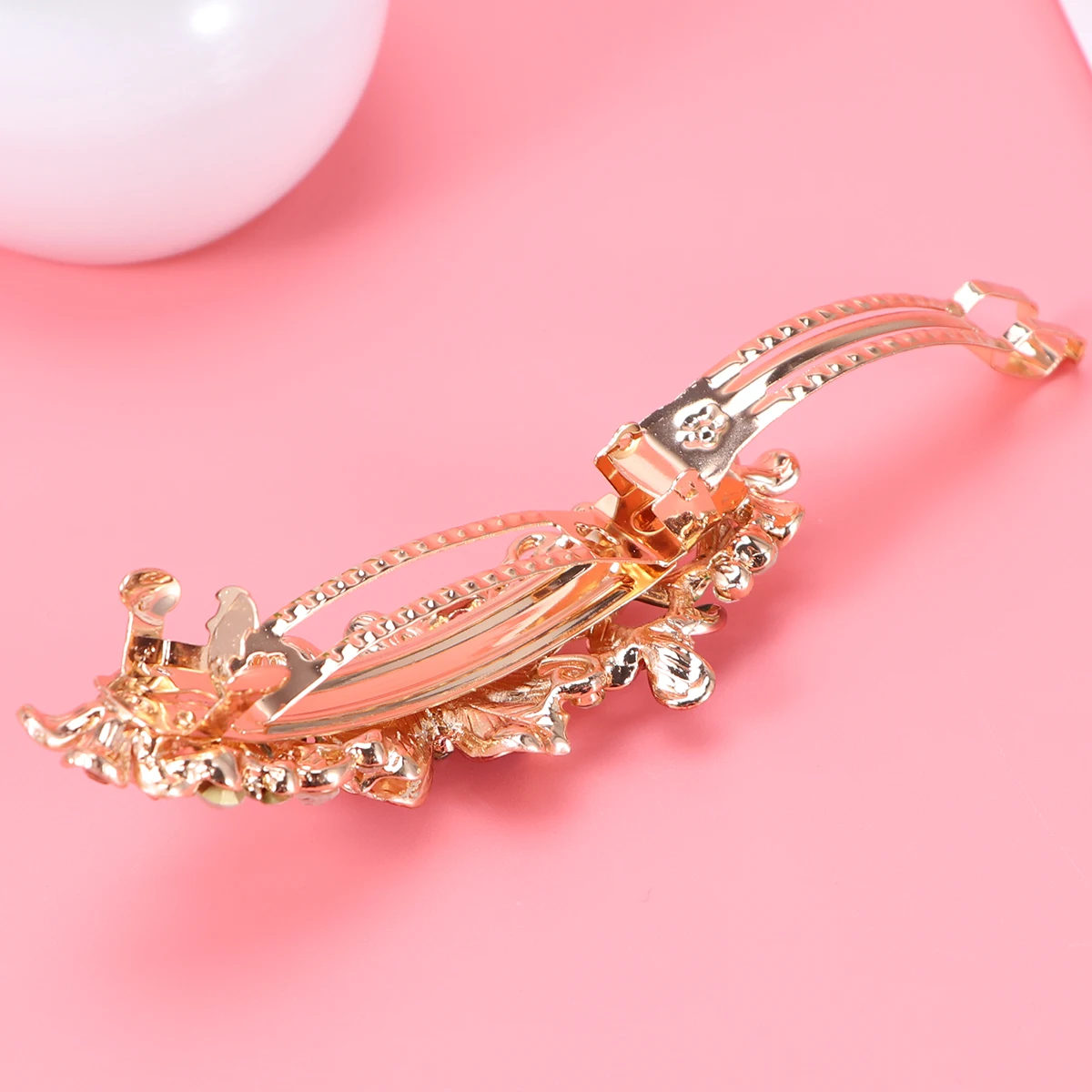 

4 Pcs Rhinestone Plum Hairpin Decorative Clips Women Headband Metal Accessories Women's Barrettes