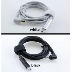 1Pcs (DC4.0 * 1.7mm) USB C-type PD charging cable Dc power adapter jack converter to Dc 4.0 X 1.7mm male 90 degree right angle