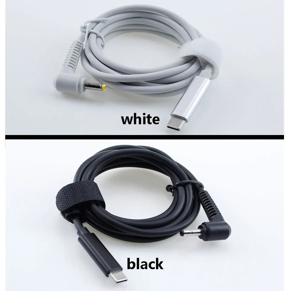 1Pcs (DC4.0 * 1.7mm) USB C-type PD Charging Cable DC Power Adapter Jack Converter to DC 4.0 X 1.7mm Male 90 Degree Right Angle