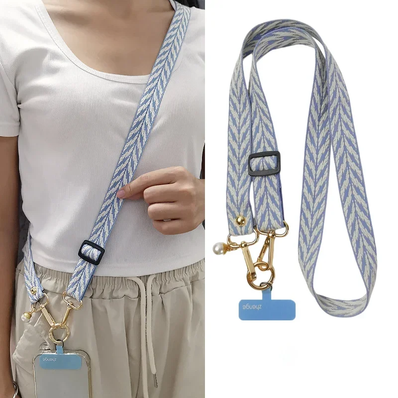 Mobile Phone Lanyard Crossbody Can Be Carried As A Long Style, Suitable for Women's Outdoor Anti Loss and Anti-theft Lanyards